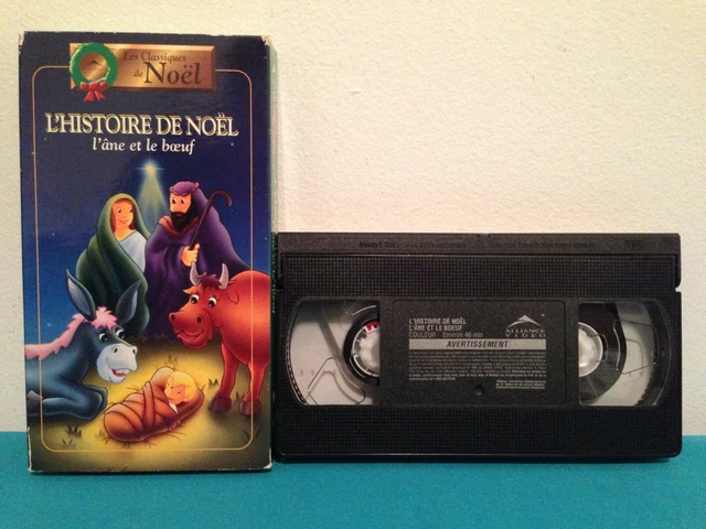 L'HISTOIRE DE NOEL l'ane et le boeuf VHS tape & sleeve FRENCH $2.99