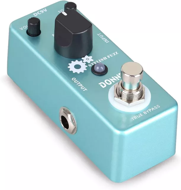 Donner Stylish Fuzz Guitar Effects Pedal True Bypass Fuzz Tone + LED Indicator