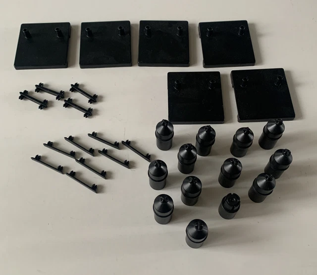 CARRERA GO 1/43 SLOT CAR TRACK RISER PARTS Clips connectors Lot 11.83