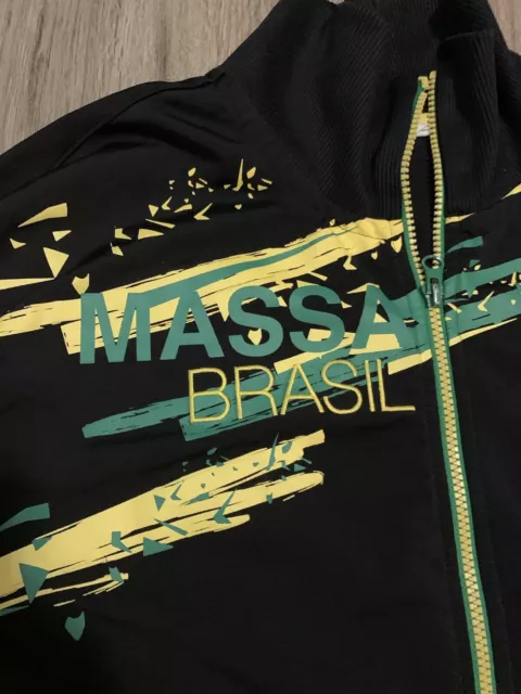PUMA FERRARI SPORTS Car Felipe Massa Brazil Zip Track Jacket Sweater L ...