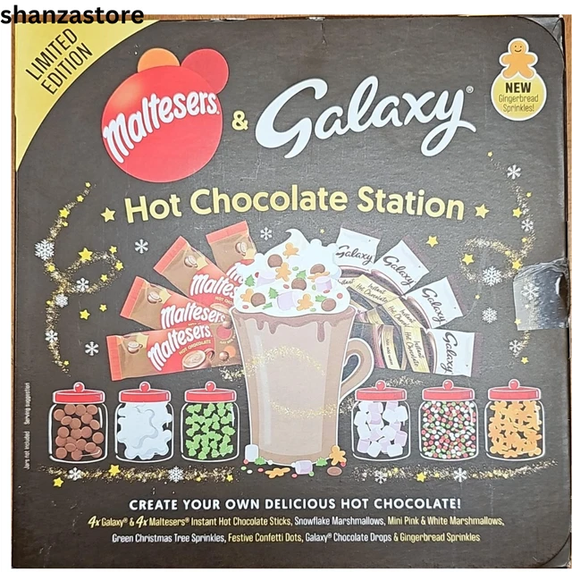MALTESERS & GALAXY Hot Chocolate Station Chocolate Sprinkle 279g BBE 25