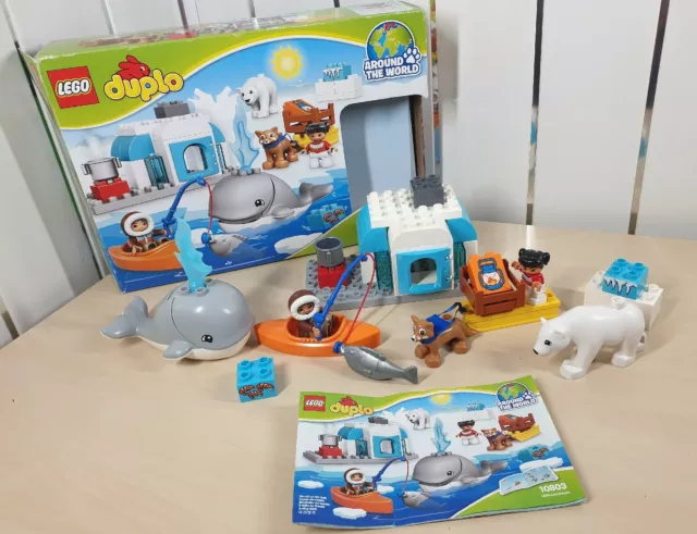FAB LEGO DUPLO Arctic Set 10803. Polar Bear Whale Eskimo Figure