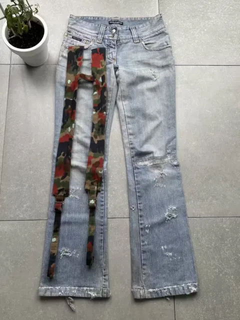 Dolce&Gabbana Vintage Bondage Flare Jeans Women’s Size 42