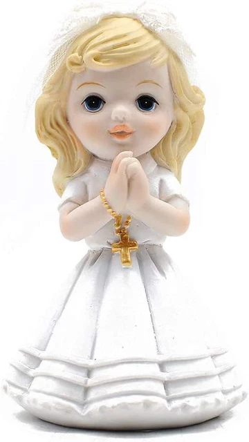 Comfy Hour Faith and Hope Collection Praying Girl with Rosary Figurine, Keepsake