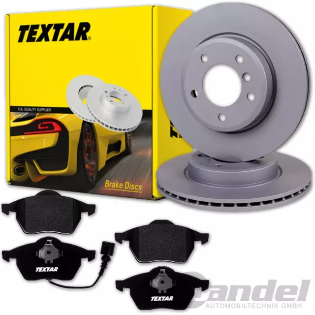 TEXTAR Disques de Frein 312mm + Revêtements Avant pour VW Golf 4 Audi A3 Tt Leon