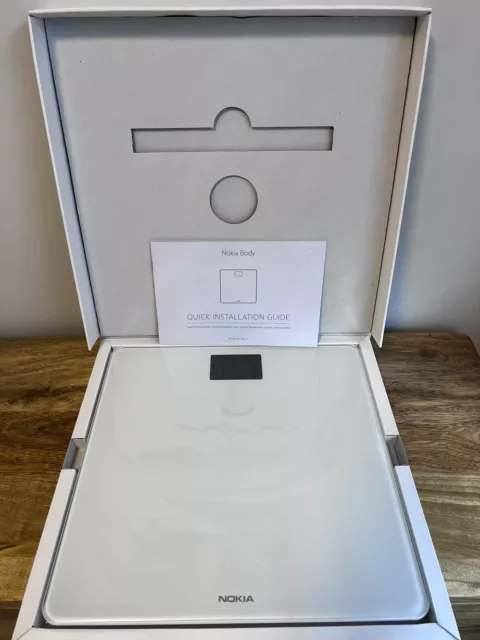 Nokia - Body BMI Wi-Fi Bluetooth Weighing Scale White - New Open Box