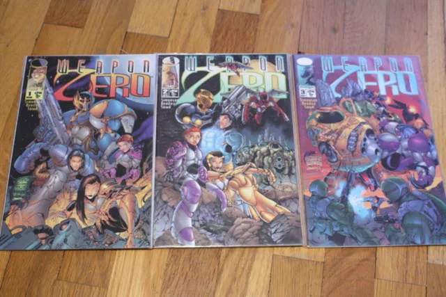 Weapon Zero #1-3 (1995 2nd Series) Image Comics Lot Run