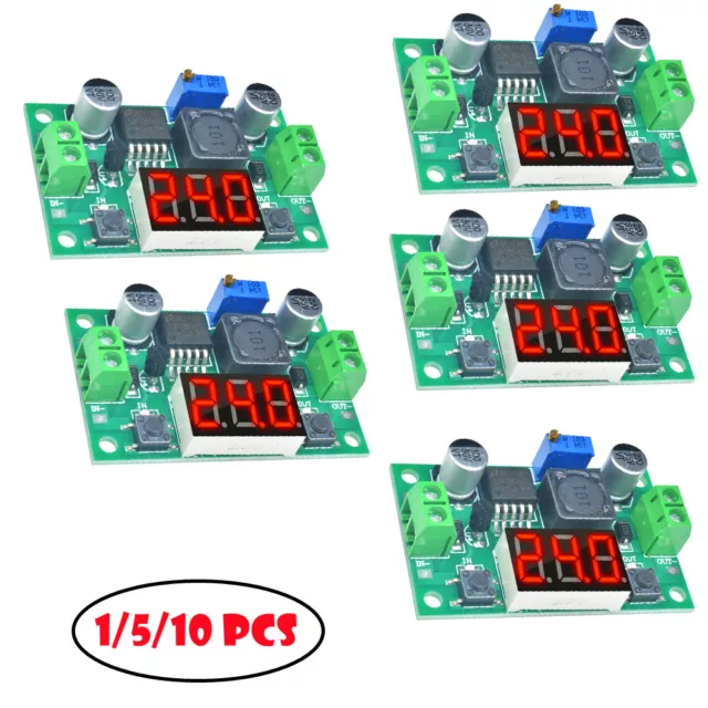 DC-DC 4-40V to 1.25-37V Buck Converter Step Down Module LM2596 Voltage Regulator