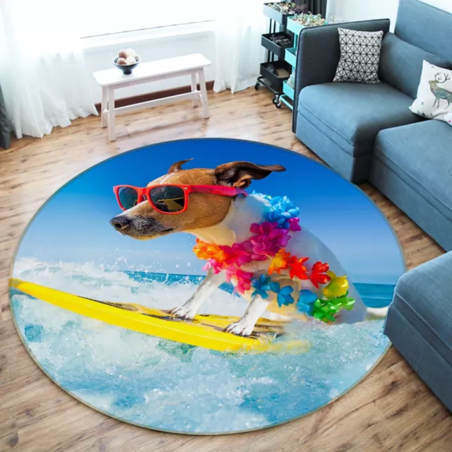 3D Sommer Kühles Hundesurfen NAM7445 Spiel Teppich Mat Elegant Foto Teppich Fay