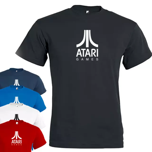 Tshirt da uomo con stampa ATARI GAMES - Maglietta estiva a manica corta gamer
