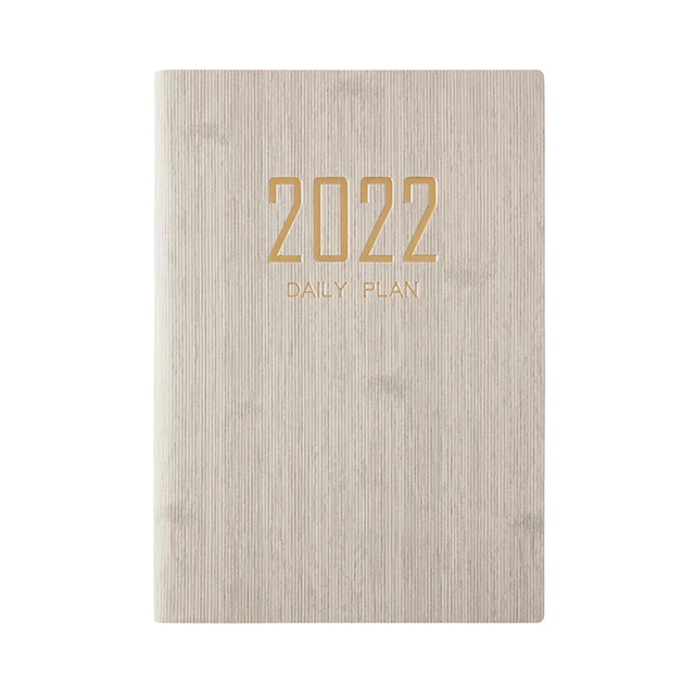 Zeitplan-Organizer, vollständige englische Seite, glatte Schreibfläche, 2022,