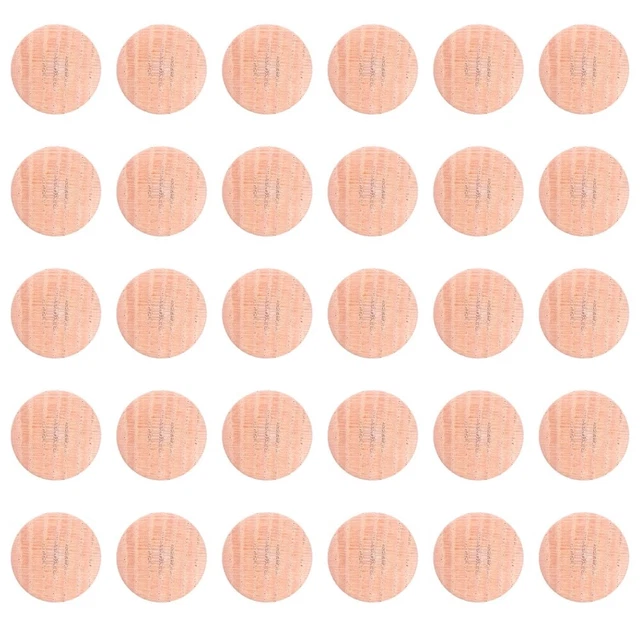 50 piezas tapones de orificios para muebles roble cubierta de tapa atornillada cubiertas de orificios de armario