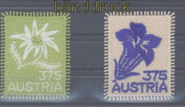 Österreich Mi # 2538 und 2773 postfrisch Vorarlberger Stickerei (I)  (48025)