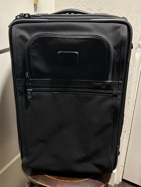 TUMI Alpha Ballistic Expandable Black 21" Carry On Wheeled Luggage Style 22020DH