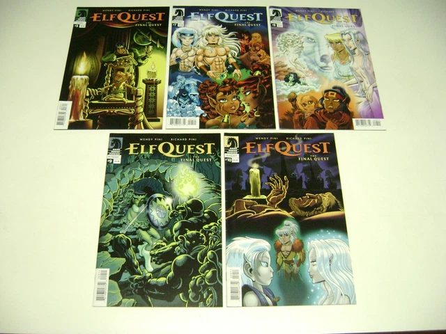 2014-15 Dark Horse, ELF QUEST, comic book lot of 5, issues #3,7,8,9,10