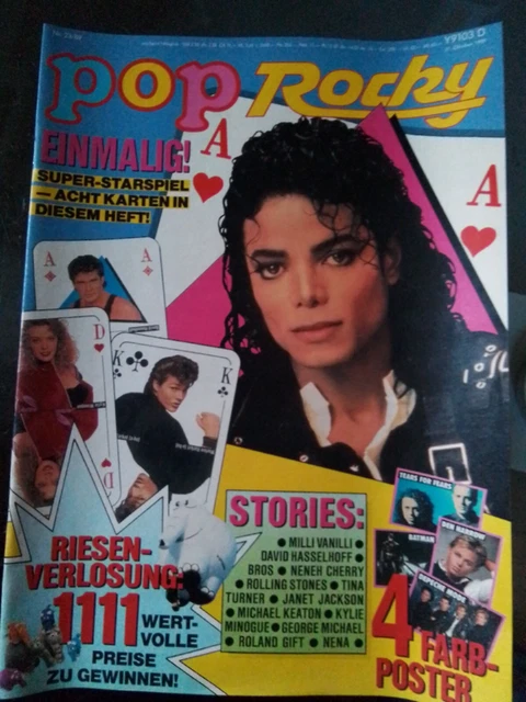 POP ROCKY Nr. 23/1989 David Hasselhoff, Neneh Cherry, Nena uvm.