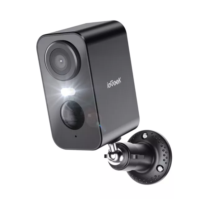 ieGeek Caméra Surveillance WiFi Exterieure sans Fil 2K Vision Nocturne Couleur
