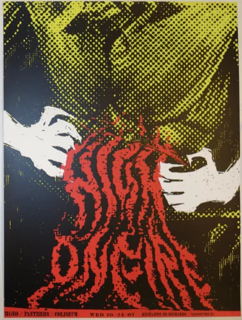 2007 High on Fire & Mono - Vancouver Silkscreen Concert Poster by Jon Smith