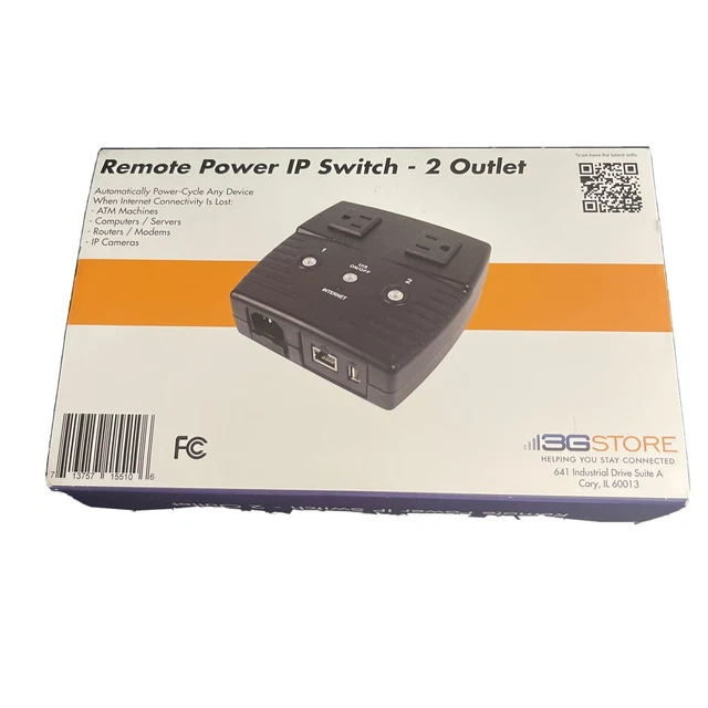 5Gstore Remote Power IP Switch - 2 Outlets (US)