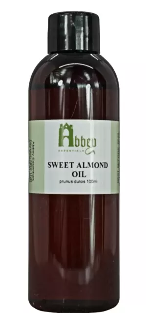 Sweet Almond Oil Natural 100% Pure Carrier Aromatherapy 100ml, 500ml, 1 Litre UK