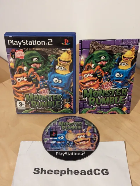 Buzz junior monsters + 4 Pulsadores PS2 (SP)