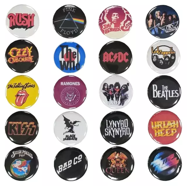 70'S 80'S CLASSIC Rock Band Hard Rock Music Buttons Pins, 1 Pinbacks, Lot  of 20 $16.99 - PicClick