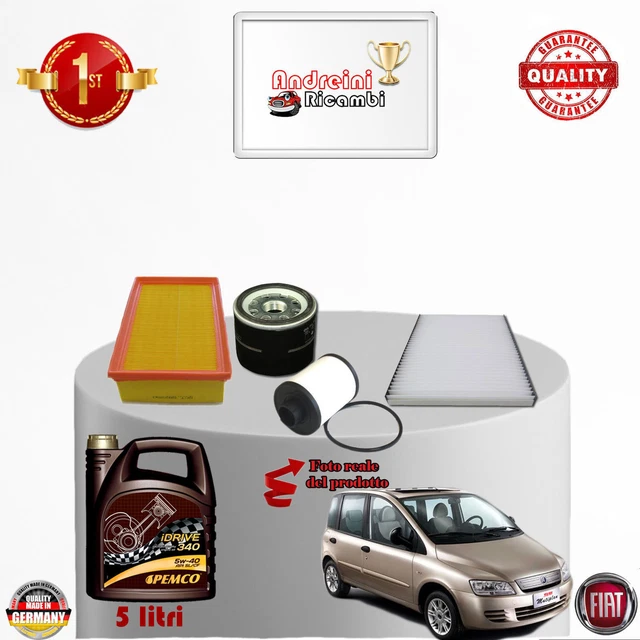 Tagliando Per FIAT Bravo I 1.2 16V 80 59 Kw - 3 Lt Di Olio 3 Filtri