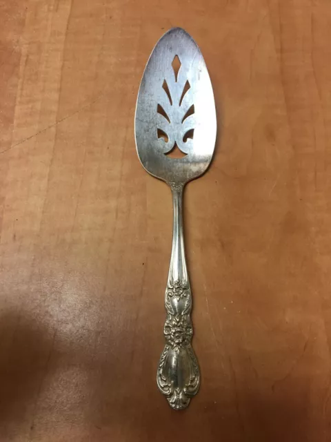 1847 Roger Bros Pierced Silver Plated HERITAGE Pie Cake Server 8.5"