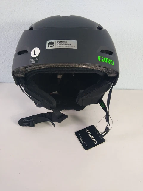 GIRO Herren Ratio Skihelm Kopfschutz  Black green Gr.L 59-62,5cm So7