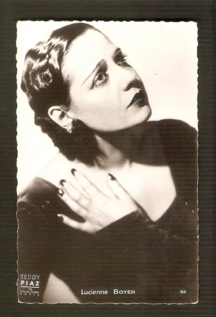 Lucienne BOYER  carte  postale  vintage CINEMA Ed .OP Paris  ph.Studio Piaz