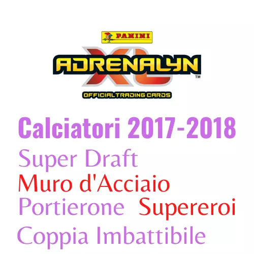 Panini Adrenalyn XL 2017-2018 Set Portierone Coppia Muro Supereroi Draft