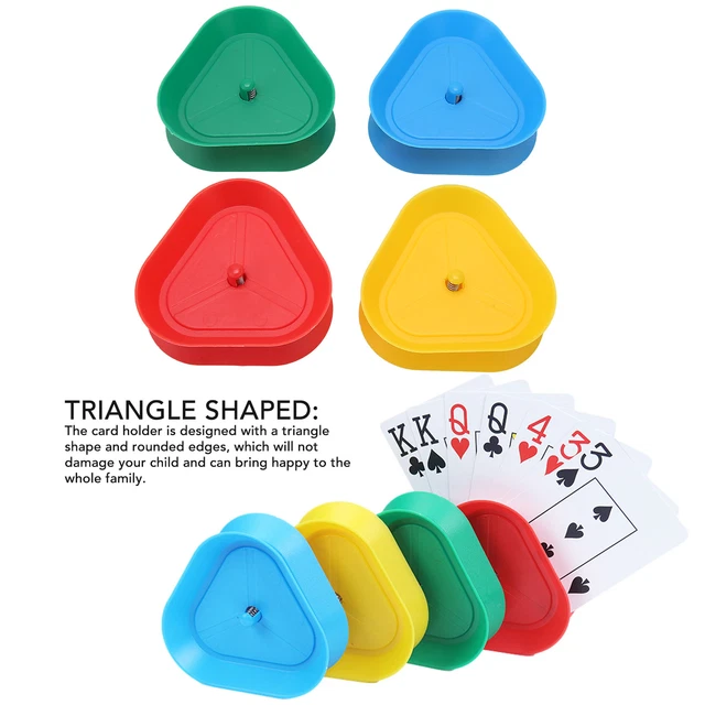 Supporto da poker a forma di molla design facile da usare carte bordo rotondo da giocare