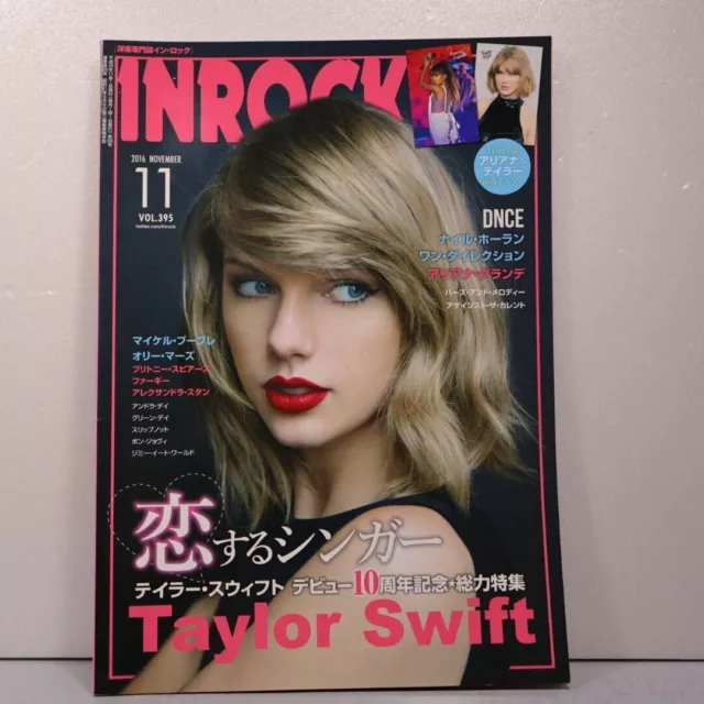 poster　PicClick　$27.81　JAPANESE　Swift　w/holding　etc.　Taylor　Grande　AU　11/2016　MAGAZINE　INROCK　Arana