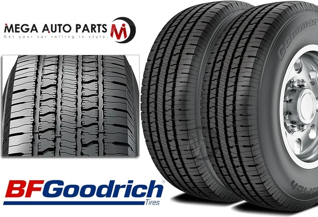 2 BFGoodrich Commercial T/A All-Season 2 LT245/75R17 121R 10-Ply Truck Van Tires