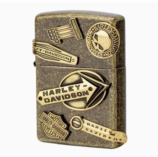 Japon Limited Briquet ZIPPO Harley-Davidson Modèle 3 Côtés En Métal HDP-64 3