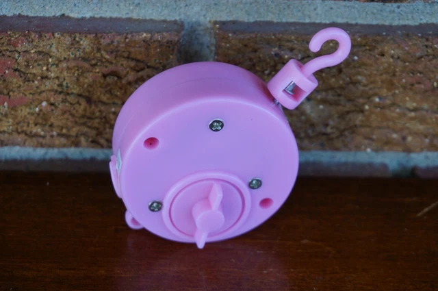 BABY MOBILE Nursery Crib Musical Component Only PINK Plays Brahms Lullaby Tune