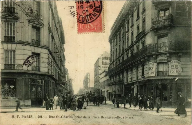 CPA PARIS 15e Rue Saint-Charles. Place Beaugrenelle (574916)