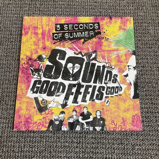 5 Seconds Of Summer - Sounds Good Feels Good Vinyl Record GREEN 2015 Rare 5SOS