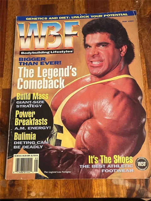IRONMAN BODYBUILDING MUSCLE magazine LOU Incredible Hulk FERRIGNO 10-92 ...