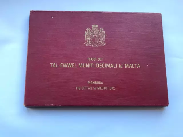 1972 Malta Proof 8 Coin Set