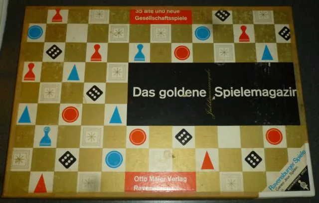 Ravensburger DAS GOLDENE SPIELEMAGAZIN - Familienspiele Jubiläumsausgabe - ©1958