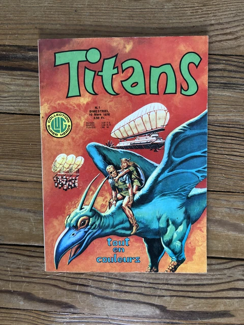 Lot (A) - TITANS Comics n°1 - Super Heros Atlas Seabord / Marvel - Lug 1976 RARE