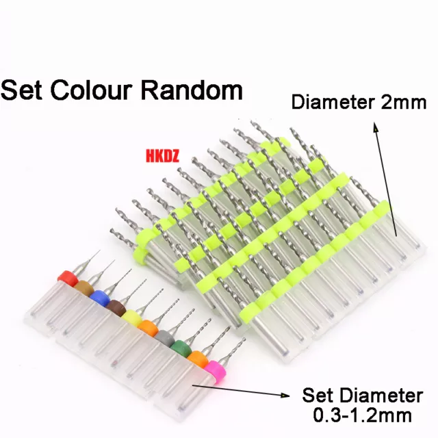 0.15~2.5mm Tungsten Steel Carbide PCB Micro Drill CNC Print Circuit Bit Milling 3