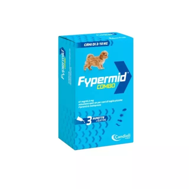 CANDIOLI Fypermid Combo - Spot-on Solution for Dog (2/10 kg) 3 Drops 0,67 ml