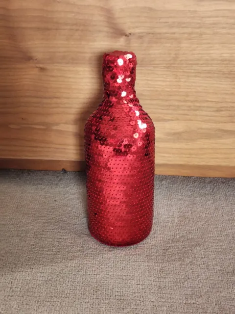 Absolut Vodka Masquerade red sequin collectable zip bottle jacket skin cover