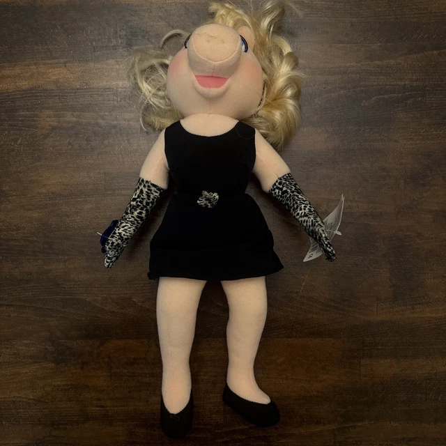 miss piggy black dress Vintage Y2K Miss Piggy Muppets Mini Plush Bag Charm main image 0