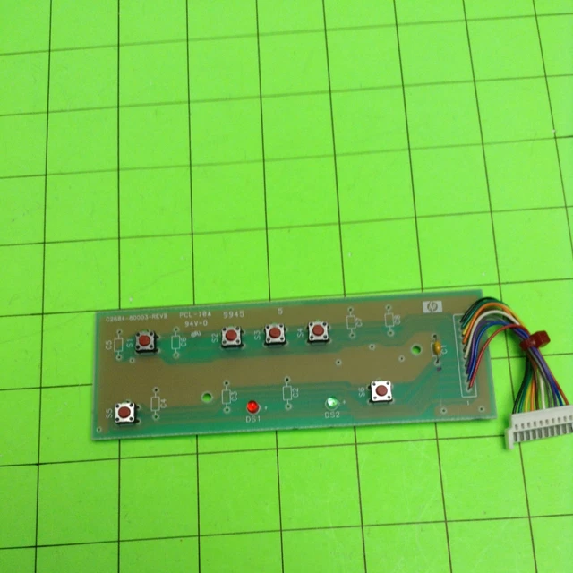 HP 2500CM C2685A Inkjet Printer 6 Button Key Button Board C2684-80003