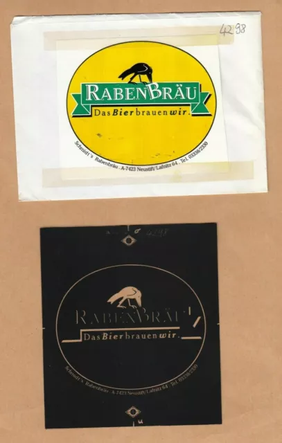 Rabenbräu NEUSTIFT LAFNITZ - Klischee Vorlage für Bierdeckel - Grafenschachen