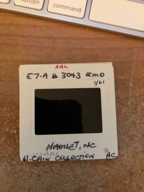 Duplicate Slide SAL #3043 EMD E7A Seaboard Coast Line Hamlet NC 1961 2