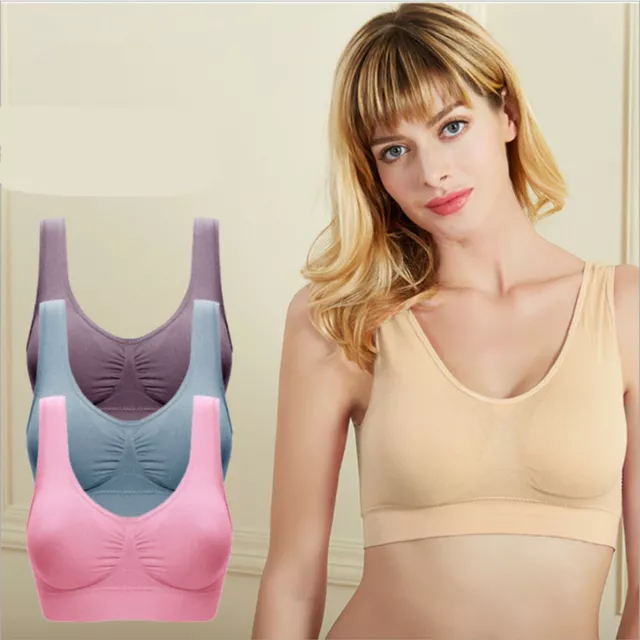 AS Genuine Genie Bra Set of 3 Comfort Support Seamless Shapewear 3 colour AD